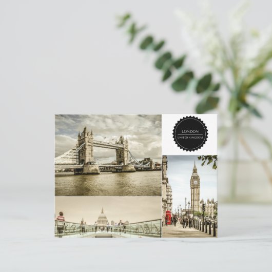 Modern London Briefkaart (Staand voorkant)