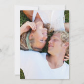 Modern Loopy Love Lines Engagement Party nodigt ui Kaart (Achterkant)