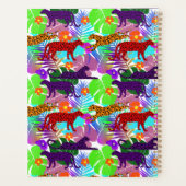 Modern Lopard Tropical Oerwoud, gepersonaliseerd Planner (Achterkant)