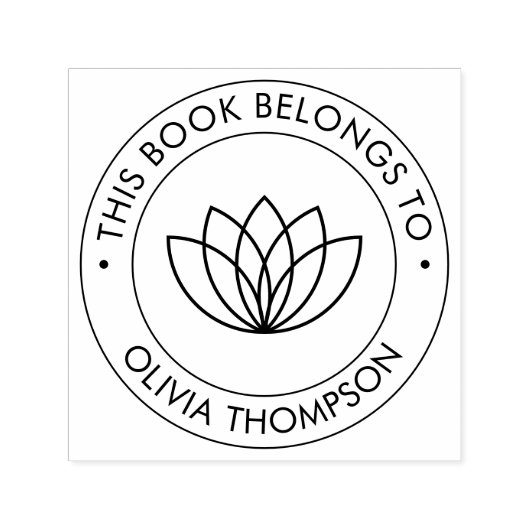 Modern Lotus Dit boek behoort tot Zelfinktende Stempel (Design)