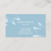 Modern Lotus Flower Elegant Spa & Salon Visitekaartje (Achterkant)