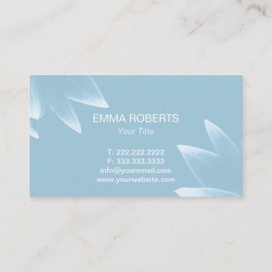 Modern Lotus Flower Elegant Spa & Salon Visitekaartje (Achterkant)