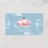 Modern Lotus Flower Elegant Spa & Salon Visitekaartje (Voorkant)