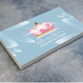 Modern Lotus Flower Elegant Spa & Salon Visitekaartje