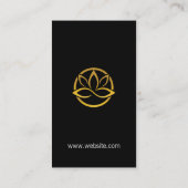 Modern Lotus Logo Visitekaartje (Achterkant)
