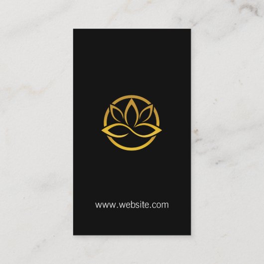 Modern Lotus Logo Visitekaartje (Achterkant)
