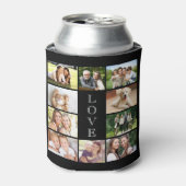 Modern Love 10 Photo Collage Black Blikjeskoeler (Blikje Voorkant)