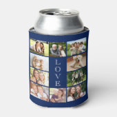 Modern Love 10 Photo Collage Blue Blikjeskoeler (Blikje Voorkant)