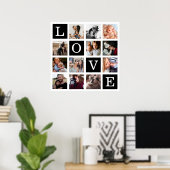 Modern Love 12 Photo Collage Poster (Thuiskantoor)