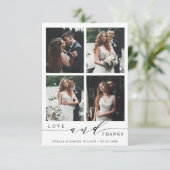 Modern Love and Bedankt 4 Photo Wedding (Staand voorkant)