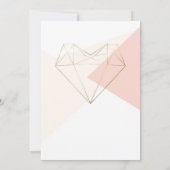 Modern Love Baby Shower Invitation – Abstract Kaart (Achterkant)