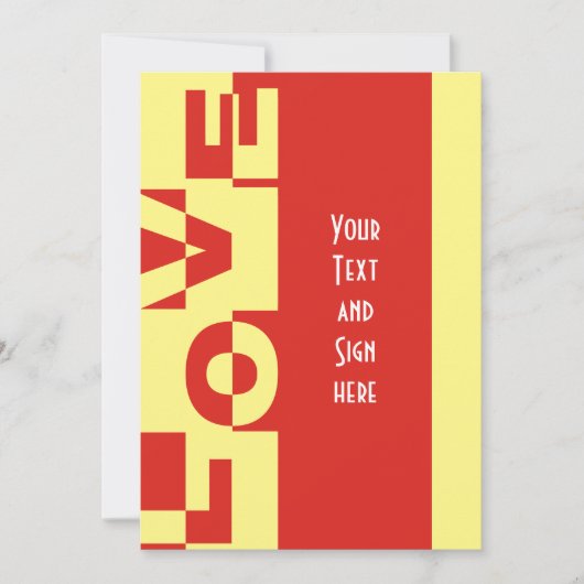 Modern LOVE Banner + je rug. en ideeën (Voorkant)