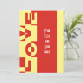 Modern LOVE Banner + je rug. en ideeën (Staand voorkant)