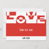 Modern LOVE Banner + je rug. en ideeën (Achterkant)