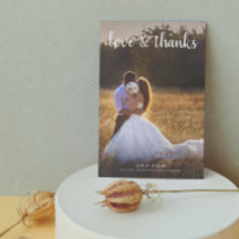 Modern Love & Bedankt 2 Photo Wedding