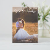 Modern Love & Bedankt 2 Photo Wedding (Staand voorkant)