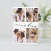 Modern Love & Bedankt 4 Photo Wedding (Staand voorkant)