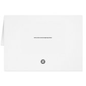 Modern Love Card White op Black (Achterkant Horizontaal)