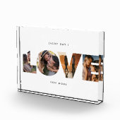 Modern LOVE Collage Cutout Valentijnsdag Fotoblokken (Rechts)