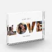Modern LOVE Collage Cutout Valentijnsdag Fotoblokken (Links)