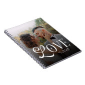 Modern Love Custom Wedding 2 Photos Couples Notitieboek (Rechterzijde)