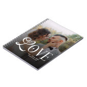 Modern Love Custom Wedding 2 Photos Couples Notitieboek (Linkerzijde)