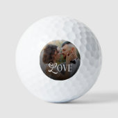 Modern Love Custom Wedding Photo Couples Gifts Golfballen (Voorkant)