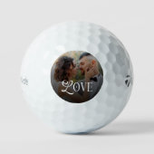 Modern Love Custom Wedding Photo Couples Gifts Golfballen (Voorkant)