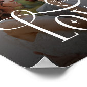 Modern Love Custom Wedding Photo Couples Monogram Poster (Hoek)