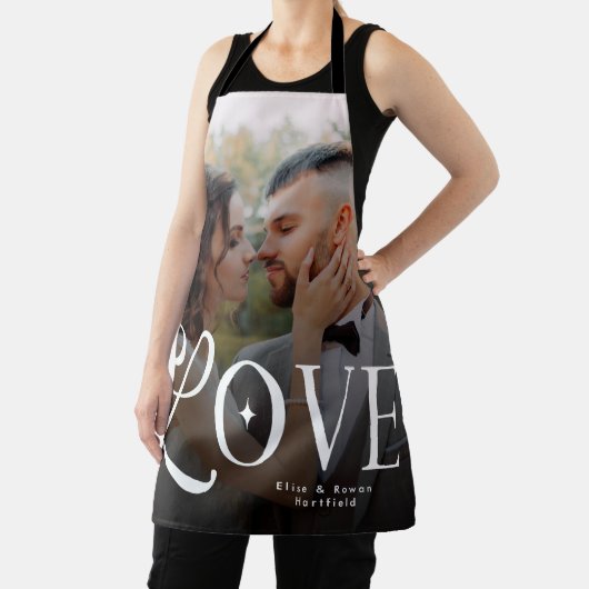 Modern Love Custom Wedding Photo Couples Monogram Schort (Insitu)