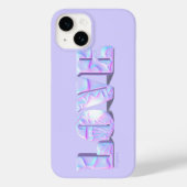 Modern Love Design Paarse Case-Mate iPhone Hoesje (Achterkant)