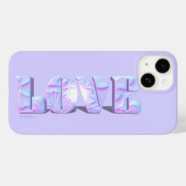Modern Love Design Paarse Case-Mate iPhone Hoesje