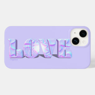 Modern Love Design Paarse Case-Mate iPhone Hoesje