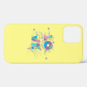 Modern Love Design Paarse Hoesje-Mate iPhone Case (Achterkant (horizontaal))