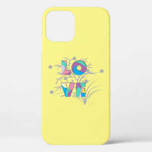 Modern Love Design Paarse Hoesje-Mate iPhone Case