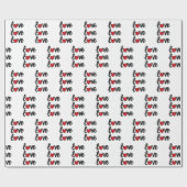 Modern Love Heart Cadeaupapier (Vlak)