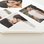 Modern LOVE Heart Foto Instagram Valentijnsdag Sherpa Deken (3/4)