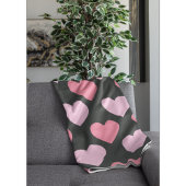 Modern Love Heart Pattern Fleece Deken
