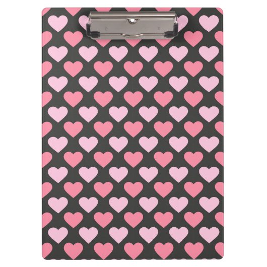 Modern Love Heart Pattern Klembord (Voorkant)