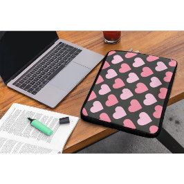 Modern Love Heart Pattern Laptop Sleeve