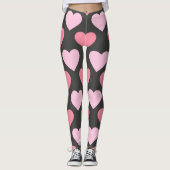 Modern Love Heart Pattern Leggings (Voorkant)