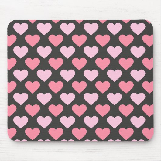 Modern Love Heart Pattern Muismat (Voorkant)