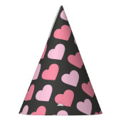 Modern Love Heart Pattern Party Pet Feesthoedjes (Links)