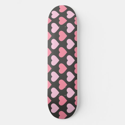 Modern Love Heart Pattern Persoonlijk Skateboard (Voorkant)