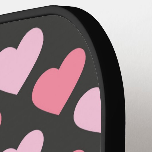 Modern Love Heart Pattern Pickleball Paddle (Links Detail)