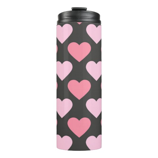 Modern Love Heart Pattern Thermosbeker (Voorkant)
