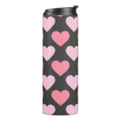 Modern Love Heart Pattern Thermosbeker (Gedraaid links)