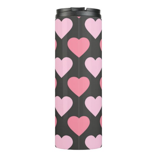 Modern Love Heart Pattern Thermosbeker (Achterkant)