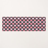 Modern Love Heart Pattern Yogamat (Voorkant (horizontaal))