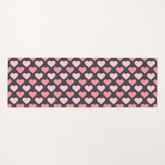 Modern Love Heart Pattern Yogamat (Voorkant (horizontaal))